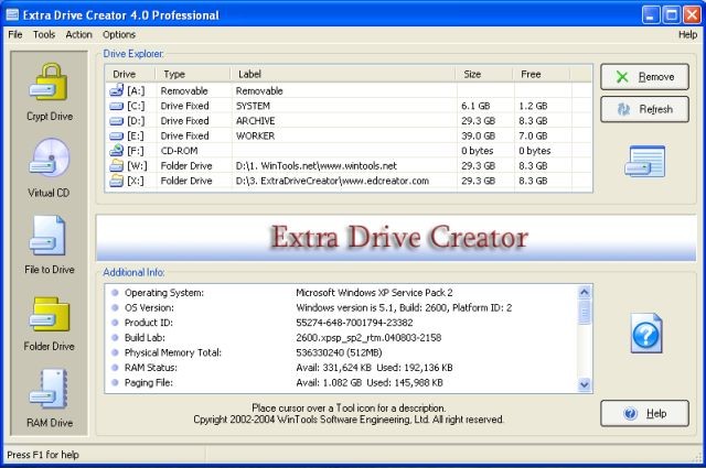 Extra Drive Creator Pro v16.5