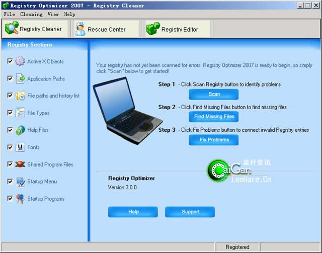 Registry Optimizer 2007 v3.4