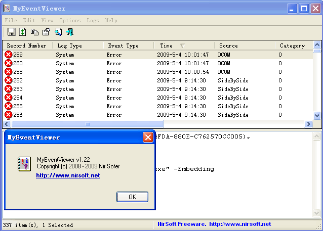 MyEventViewer(系统事件日志查看工具) v2.28