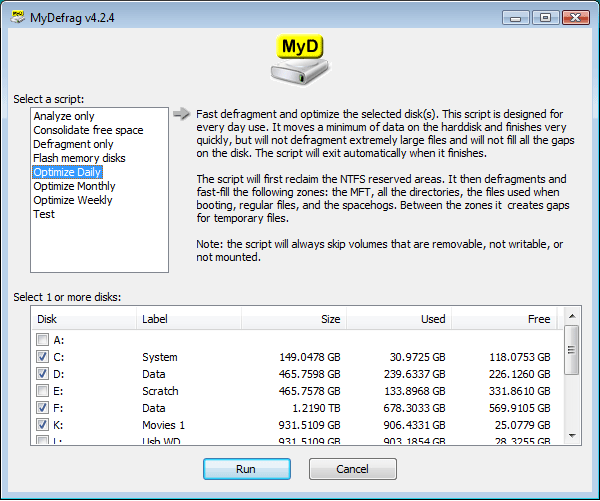 MyDefrag v4.3.4