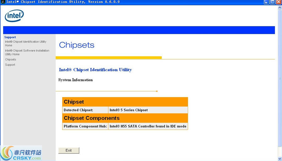 Intel Chipset Identification Utility v4.24