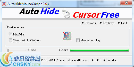 AutoHideMouseCursor(自动隐藏鼠标光标) v3.61