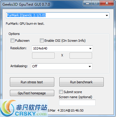 GpuTest v0.7.4