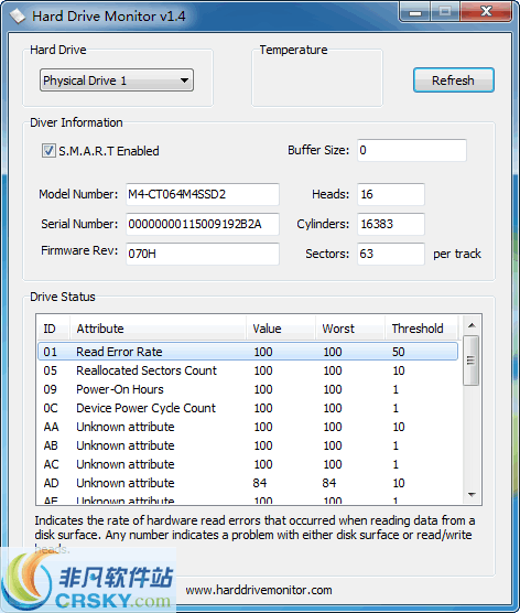 Hard Drive Monitor v1.5
