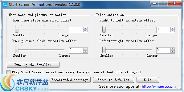 Start Screen Animations Tweaker v1.1.0.4
