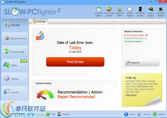 SLOW PCfighter(注册表清理工具) v1.6.17