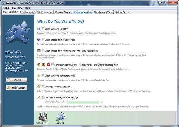 TweakNow PowerPack(系统优化工具) v4.65