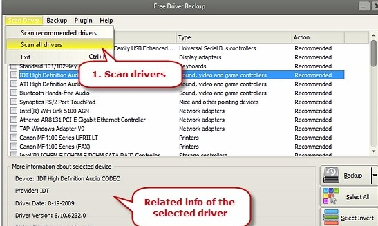 Free Driver Backup(驱动备份还原工具) v9.8.6