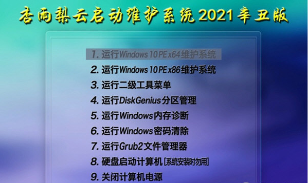 杏雨梨云启动维护系统 v32/69
