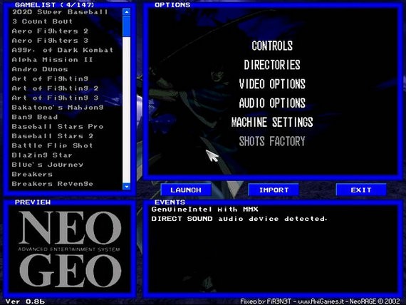 NEOGEO模拟器 v0.13