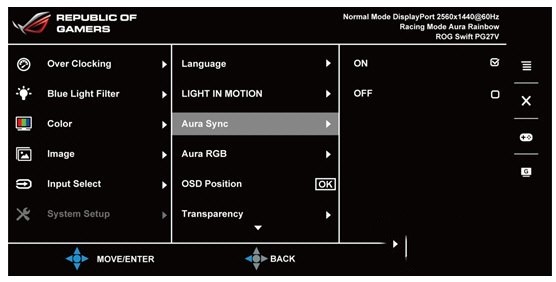 aura sync灯光特效控制软件 v1.07.85