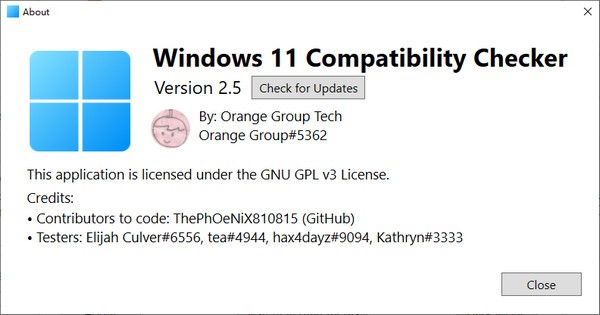Windows 11 Compatibility Checker(win11升级检测工具) v2.9