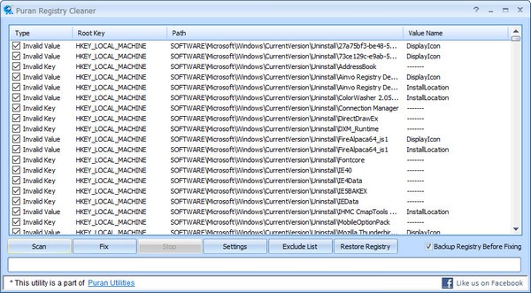 Puran Registry Cleaner(注册表清理工具) v1.6