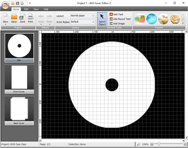 AVS Cover Editor(光盘封面设计工具) v2.0.8