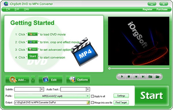iOrgSoft DVD to MP4 Converter(光盘翻录工具) v3.4.11