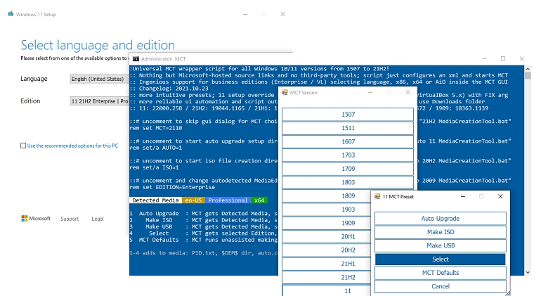 MediaCreationTool.bat(win11升级限制绕开) v1.32