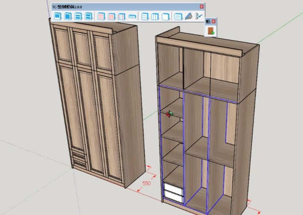 SketchUp板式家具插件 v1.4