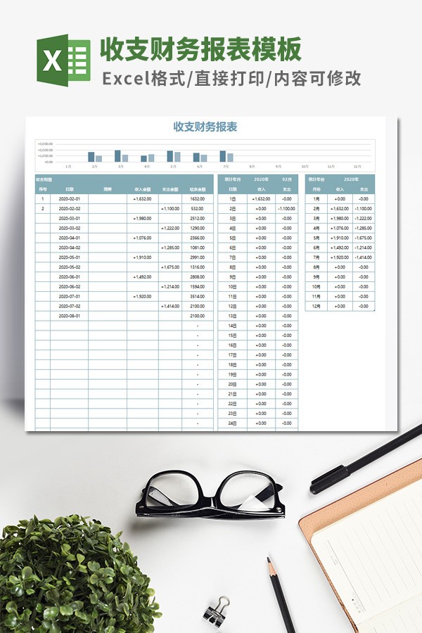 收支财务报表模板 v2.44