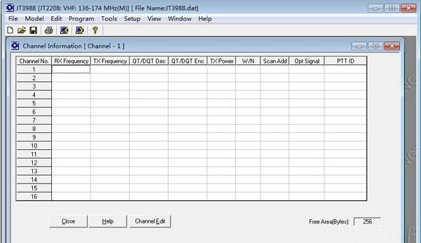 JT3988对讲机编程软件 v1.3