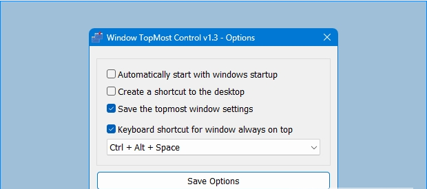 窗口置顶工具Window TopMost Control v1.5