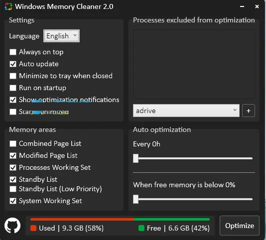 WindowsMemoryCleaner汉化 v2.5.0.1