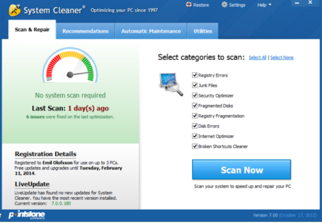 SystemCleaner v7.7.40.801