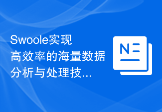 Swoole实现高效率的海量数据分析与处理技巧