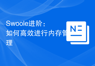 Swoole进阶：如何高效进行内存管理