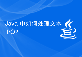 Java 中如何处理文本 I/O？