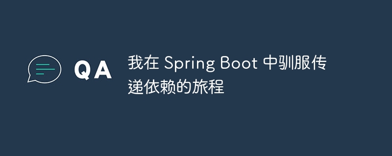 我在 Spring Boot 中驯服传递依赖的旅程