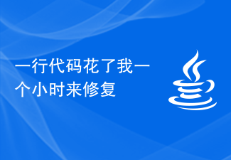 一行代码花了我一个小时来修复