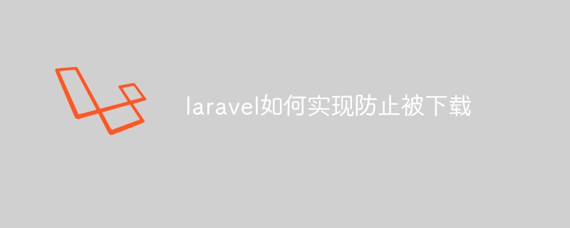 laravel如何实现防止被下载