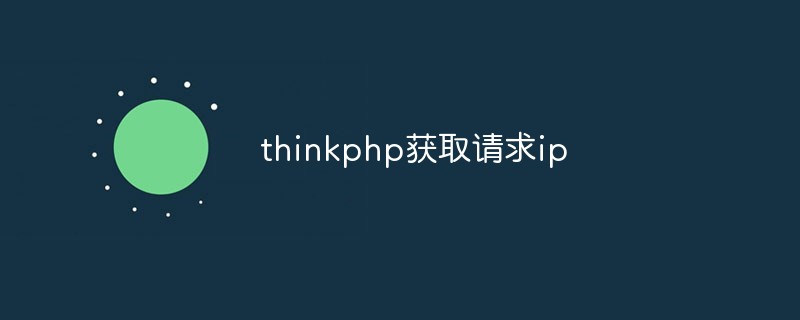 thinkphp获取请求ip