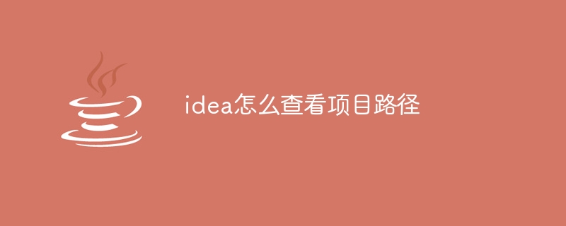 idea怎么查看项目路径