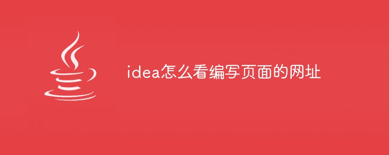 idea怎么看编写页面的网址