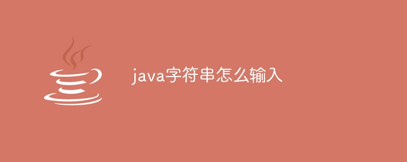 java字符串怎么输入