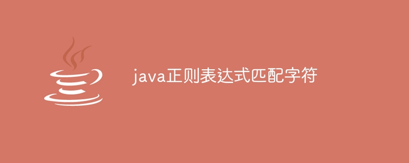 java正则表达式匹配字符