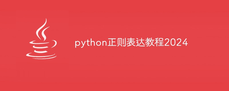 python正则表达教程2024